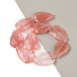 Cherry Quartz Glass Beads Strands&nbsp;G-P548-B22-01