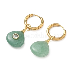 Stainless Steel with Natural & Synthetic Mixed Gemstone Dangle Earrings&nbsp;EJEW-JE07521