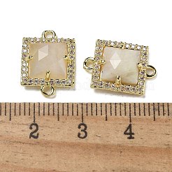 Natural Mixed Gemstone Faceted Square Links&nbsp;G-I375-03G