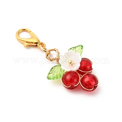 Round Glass Pendant Decorations&nbsp;HJEW-JM04213
