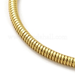 Iron Round Snake Chain Bracelets&nbsp;BJEW-C057-01G