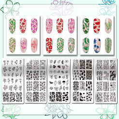 Stainless Steel DIY Nail Art Templates&nbsp;MRMJ-WH0098-011