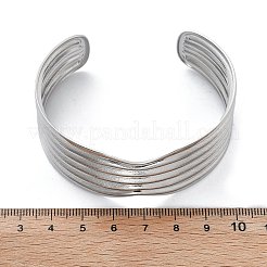 304 Stainless Steel Cuff Bangles&nbsp;BJEW-B108-13P