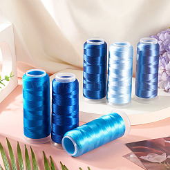 6Rolls 6 Colors Velour Yarn&nbsp;AJEW-TA0002-70B