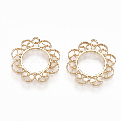 Brass Open Back Bezel Pendants&nbsp;KK-S348-344