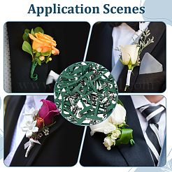 90Pcs Iron PP Plastic Brooch Base Settings&nbsp;FIND-ME0003-53