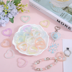 50Pcs Luminous Acrylic Bead Frame&nbsp;OACR-SP0001-09