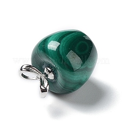 Natural Malachite Fruit Pendants&nbsp;G-P501-06P