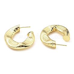 Rack Plating Brass Round Stud Earrings&nbsp;KK-C026-21G