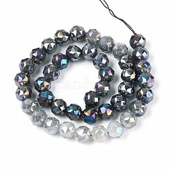 Anti-Tarnish Electroplate Glass Beads Strands&nbsp;GLAA-N064-10mm-01