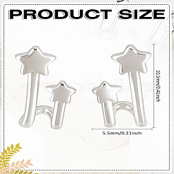 1 Pair Brass Stud Earrings&nbsp;EJEW-LP0013-06