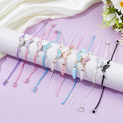 10Pcs 5 Sets 5 Styles Stainless Steel Enamel Link Bracelets&nbsp;BJEW-HS0001-13
