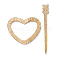 Heart Wood Brooches&nbsp;JEWB-C010-06