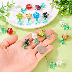 20 Pcs Random Color Glass Pendants
&nbsp;PALLOY-TA00219