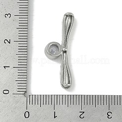 Brass Micro Pave Cubic Zirconia Beads&nbsp;KK-P283-18P
