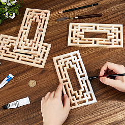 Hollow Rubber Wood Carved Onlay Applique&nbsp;AJEW-WH0609-130