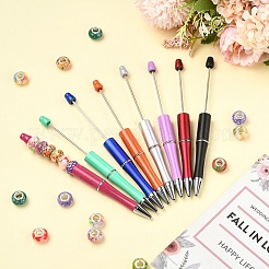 8Pcs 8 Colors Plastic Beadable Pens&nbsp;AJEW-YW0001-33