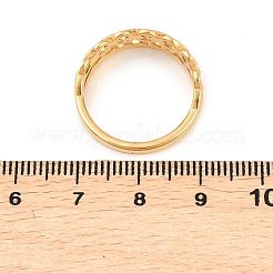 304 Stainless Steel Micro Pave Cubic Zirconia Finger Rings for Women&nbsp;RJEW-K315-01G