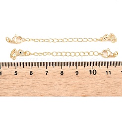 Brass Curb Chain Extender&nbsp;KK-P354-14G