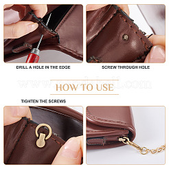 24Pcs 8 Colors Alloy Bag Suspension Clasps&nbsp;FIND-TA0009-98