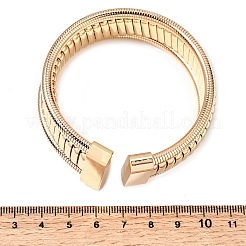 Iron Multi-strand Snake Chain Cuff Bangles for Women&nbsp;BJEW-P390-01A-G