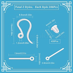200Pcs Plastic Earring Hooks&nbsp;KY-SC0001-73
