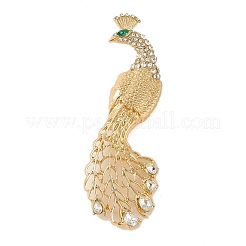 Peacock Alloy Crystal Rhinestone Brooches&nbsp;JEWB-M046-23G