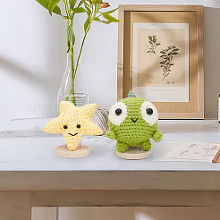 Wooden Crochet Doll Base Support Rack&nbsp;WOOD-WH0131-20B