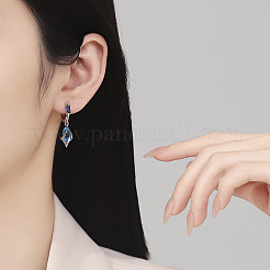 Brass Cubic Zirconia Hoop Earrings&nbsp;WGB9845-01