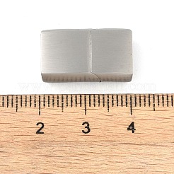 Tarnish Resistant 316 Surgical Stainless Steel Magnetic Clasps with Glue-in Ends&nbsp;STAS-F269-02P-01