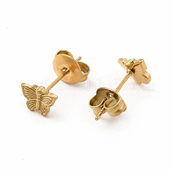 304 Stainless Steel Butterfly Stud Earrings for Women&nbsp;EJEW-C004-11G