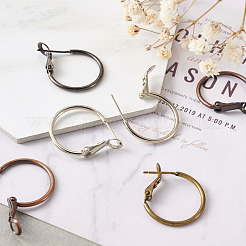 Brass Hoop Earrings&nbsp;KK-CD0001-10