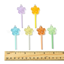 10Pcs Luminous Translucent Resin Big Pendants&nbsp;FIND-FS0002-91C