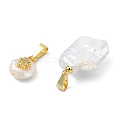 Natural Baroque Keshi Pearl Pendants&nbsp;PALLOY-JF05824