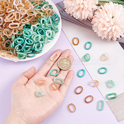 480Pcs 6 Style Acrylic Linking Rings&nbsp;OACR-DC0001-02