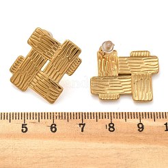 304 Stainless Steel Stud Earrings for Women&nbsp;LS-EJEW-K306-26G
