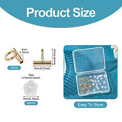 Brass Tube Bails&nbsp;DIY-TA0014-37A-G
