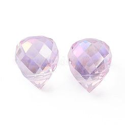 Electroplated Glass Charms&nbsp;EGLA-N006-023