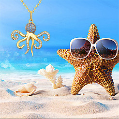 Octopus 925 Sterling Silver Pendant Necklaces&nbsp;JN1001A