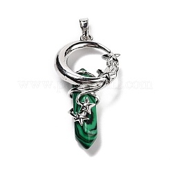 Synthetic Malachite Pointed Pendants&nbsp;G-I0322-03P-01