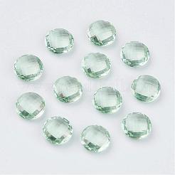 Faceted Glass Rhinestone Pointed Back Cabochons&nbsp;RGLA-P013-B