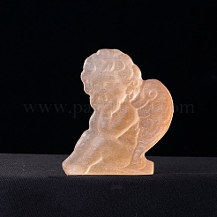 Natural Selenite Carved Healing Angel Stone&nbsp;PW-WG69034-01