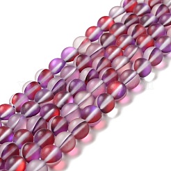 Electroplated Synthetic Moonstone Beads Strands&nbsp;G-F142-A03-M