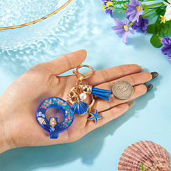 Star Resin & Shell Keychains&nbsp;KEYC-TAC00087-01Q
