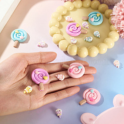 16Pcs 4 Styles Opaque Resin Cabochons&nbsp;CRES-TA0001-90
