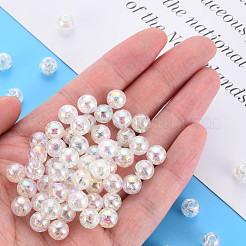 Transparent Crackle Acrylic Beads&nbsp;X-MACR-S373-66-L06