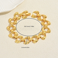 Hip Hop Iron Link Chain Bracelets for Women&nbsp;AU5416