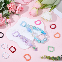 26Pcs 13 Colors Baking Paint Zinc Alloy Spring Gate Rings&nbsp;FIND-SC0022-39