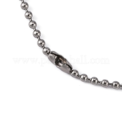 Tarnish Resistant 304 Stainless Steel Ball Chain Necklaces&nbsp;LS-CHS-O005-B-1.5mm