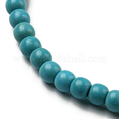 Synthetic Turquoise Beaded Stretch Bracelets&nbsp;BJEW-A117-A-18